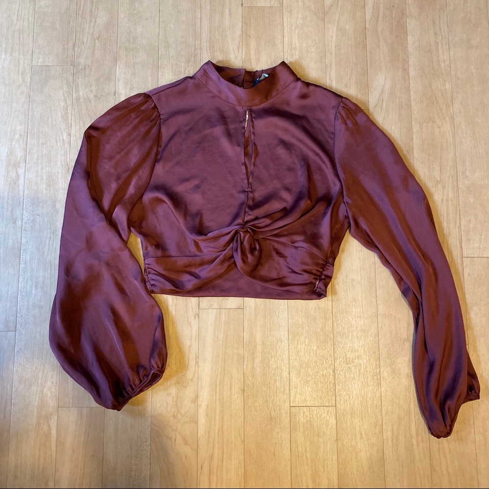 NWT Zara Cropped Blouse